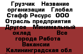 Грузчик › Название организации ­ Глобал Стафф Ресурс, ООО › Отрасль предприятия ­ Другое › Минимальный оклад ­ 25 000 - Все города Работа » Вакансии   . Калининградская обл.,Светловский городской округ 